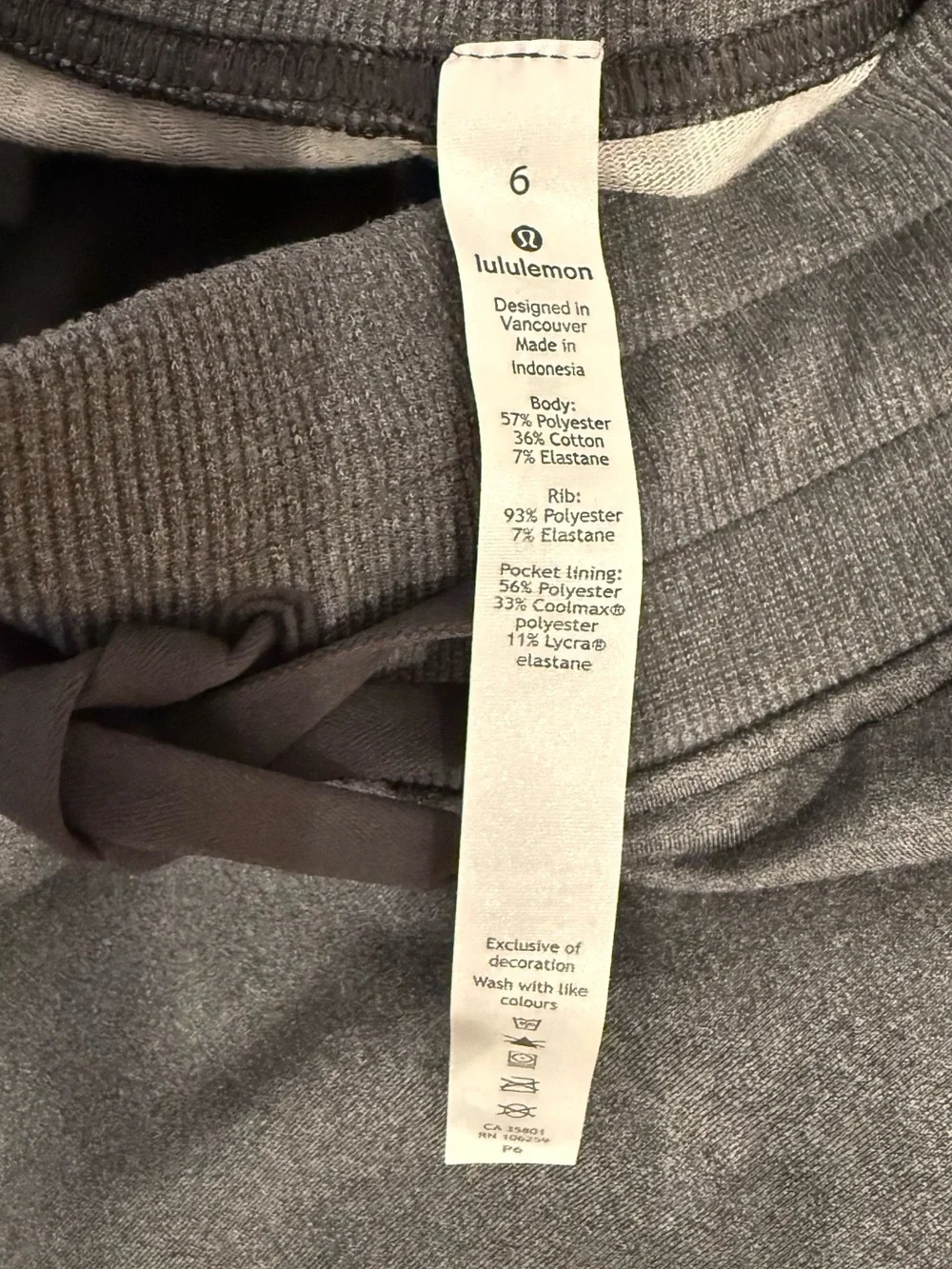 Lululemon Gray Athletic Joggers with Drawstring